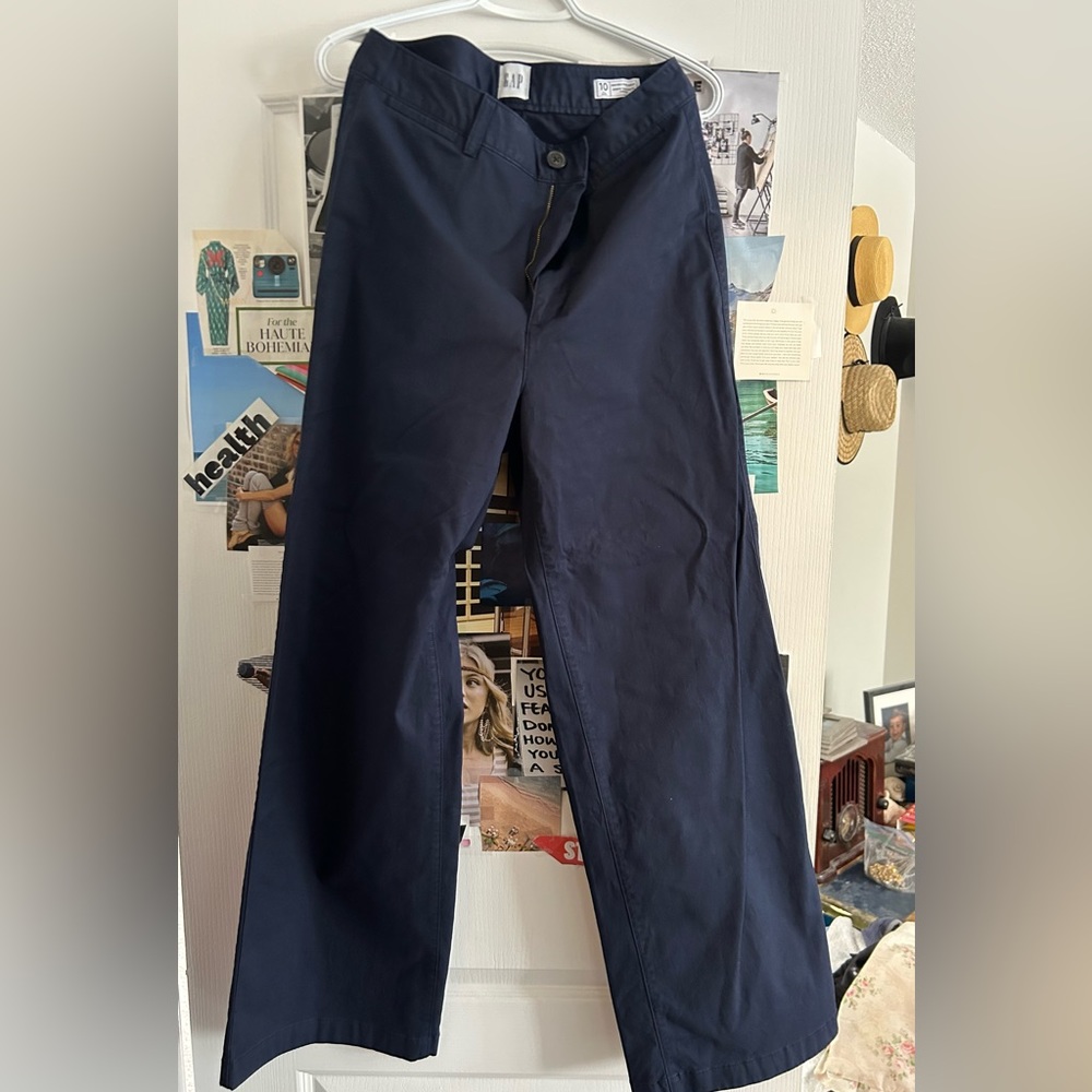 Gap navy high rise stride ankle pant